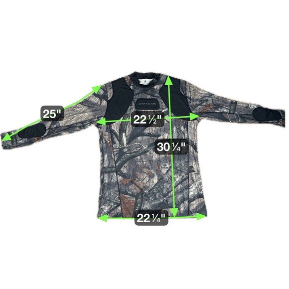 Legendary Camo Hunting Mens Mossy Oak 2XT Pullover Tree-Stand Whitetails Padded - Picture 11 of 11